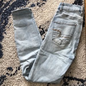 American eagle high rise curvy light jegging